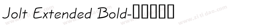 Jolt Extended Bold字体转换